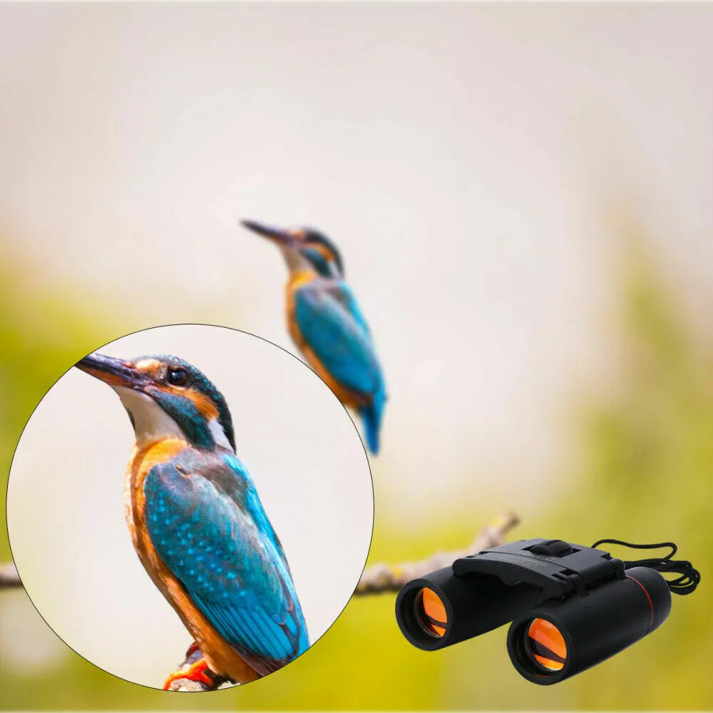 Binoculars 30x60 Zoom Outdoor Travel Compact Folding Telescope Hunting Puce Gaia