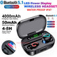 Bluetooth 5.1 Headset TWS Wireless Earphones Mini Earbuds Stereo Puce Gaia