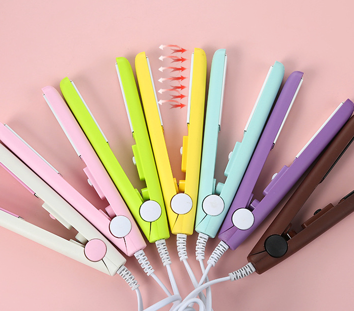 Mini Portable Hair Iron Hair Straightener Curler Professional Hair 