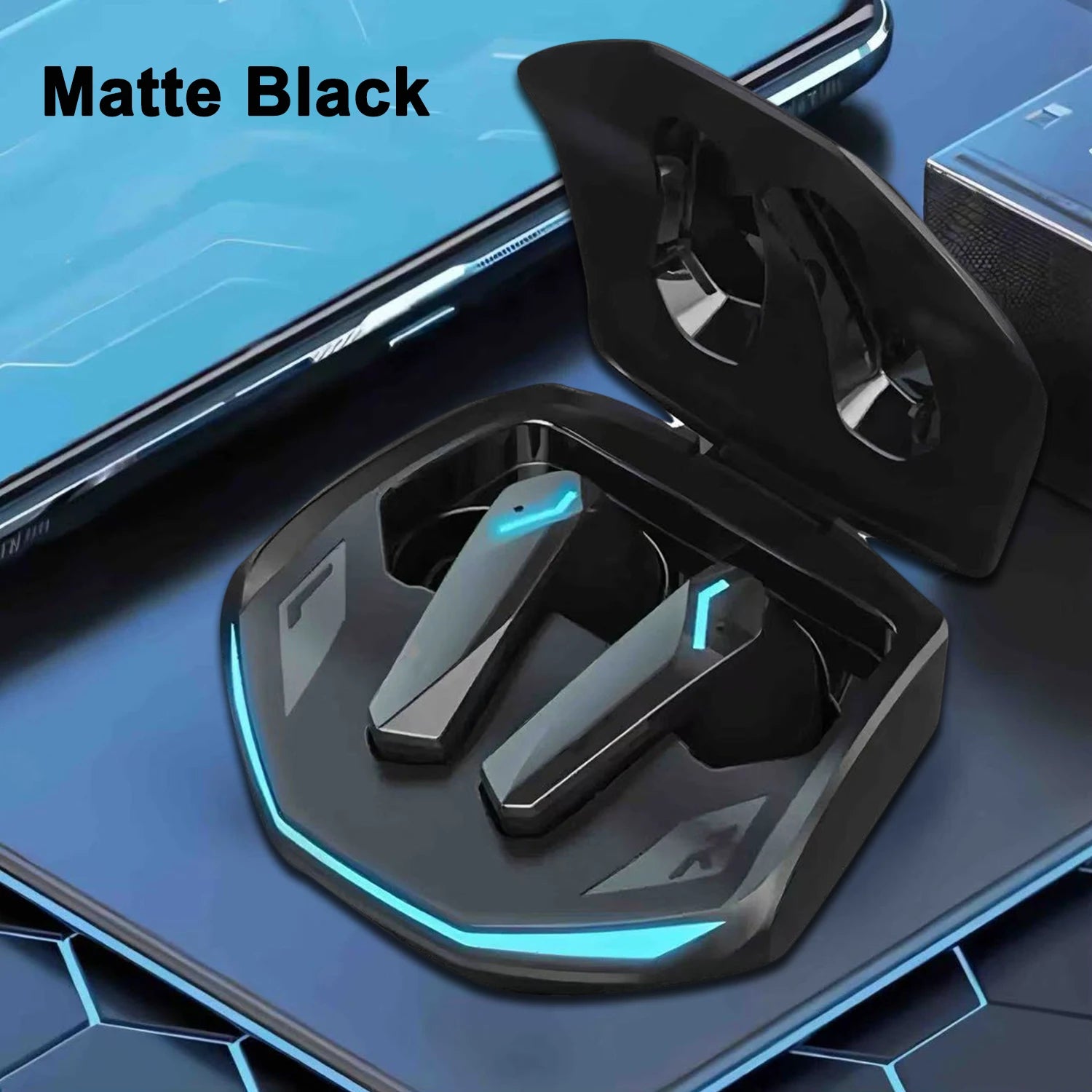 GM02 Bluetooth 5.3 Earphones Sports Headset Wireless In-Ear Gaming with Mic Dual Mode Music Headphones New - No BrandLK