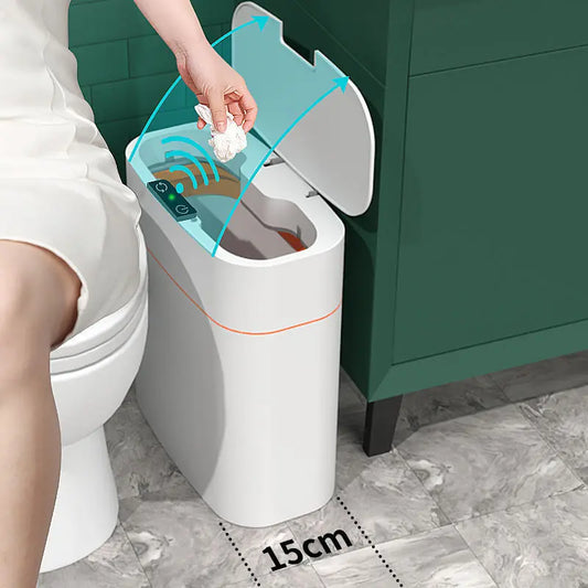 Smart Trash Can With Lid For Bedroom And Living Room Kitchen Storage 