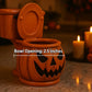Halloween Toilet Bowl Pumpkin Candy Dish – Airbrushed Resin 