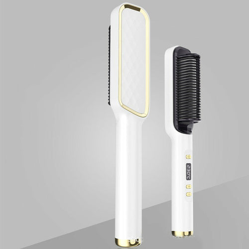 Hair Straightener Brush Electric Hot Comb Anti-scalding 