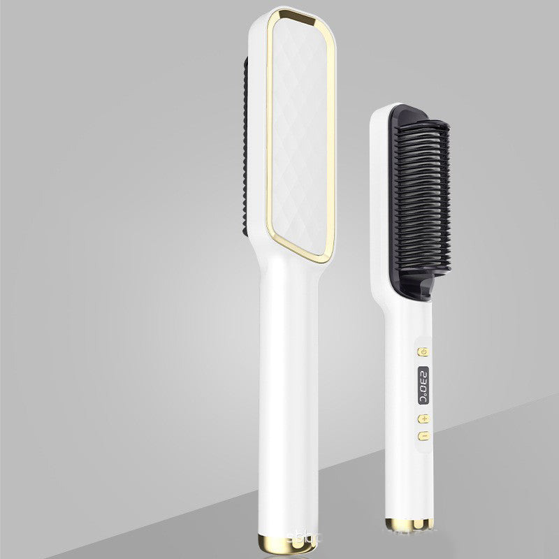 Hair Straightener Brush Electric Hot Comb Anti-scalding 