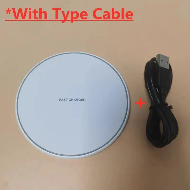 30W Wireless Charger For iPhone 15 14 13 12 X Pro Max Induction Fast Charging Pad Dock Station For Samsung S23 S22 Xiaomi Huawei No BrandLK