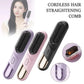 Wet Dry Hair Straightener Cordless Hair Straightener Brush With Fast 