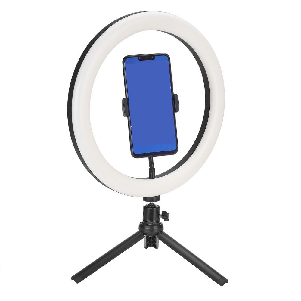 LED Ring Light With Phone Tripod Stand Kit 10" 