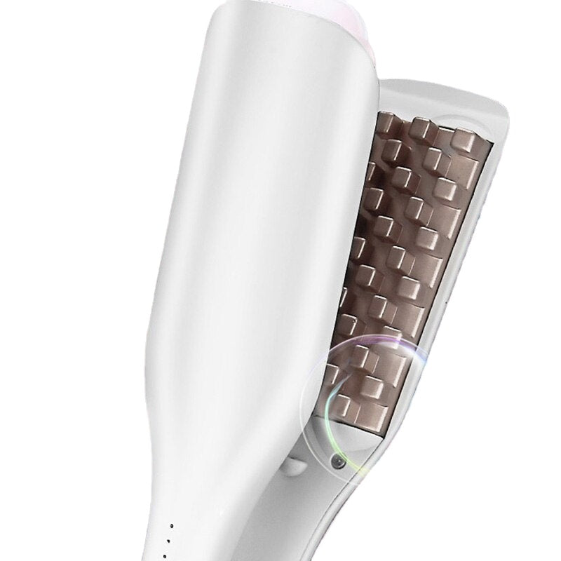 3D Grid Corn Perm Splint Professional Fluffy Ceramics Hair Curler Wave 