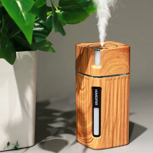 Ultrasonic Air Humidifier USB Mini Mist Maker LED Light 