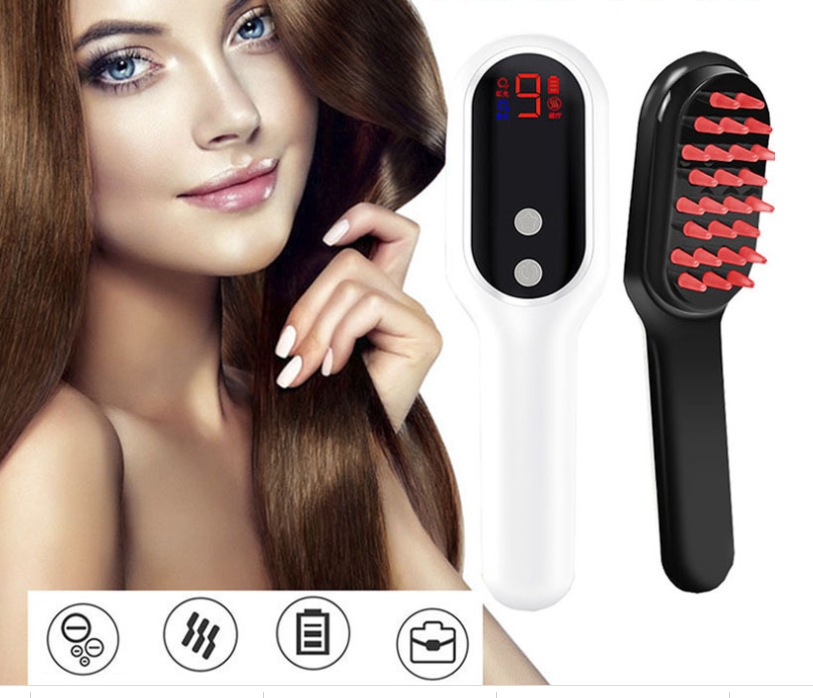 Electric Head Massager Magnetic Therapy Hair Growth Comb 