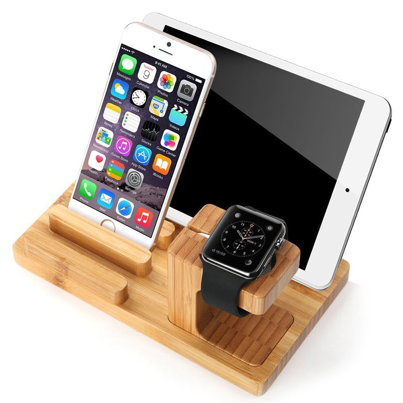 All in One Bamboo Docking Station 