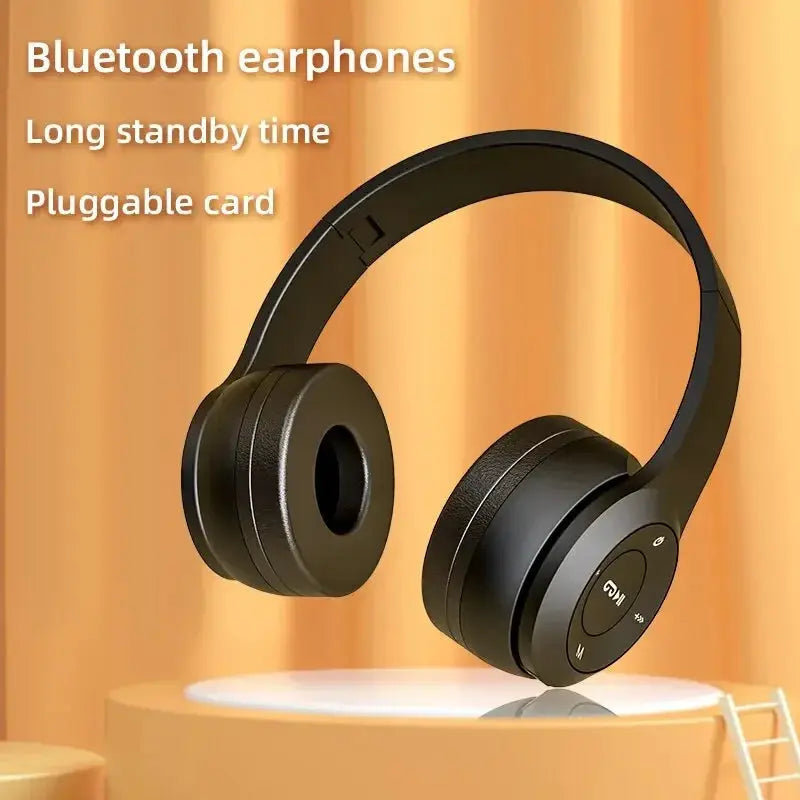Stereo P47 Headset 5.0 Bluetooth Headset Folding Series Wireless Sports Game Headset for iPhone XiaoMi No BrandLK
