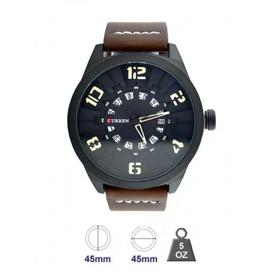 CUO Leather Band Watch for Men 5405329 