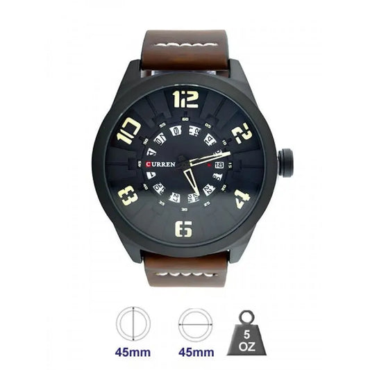 CUO Leather Band Watch for Men 5405329 