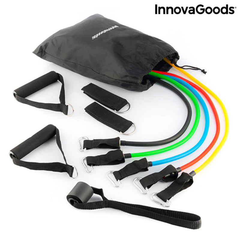 Resistance Bands Set with Accessories and Exercise Guide Rebainer 