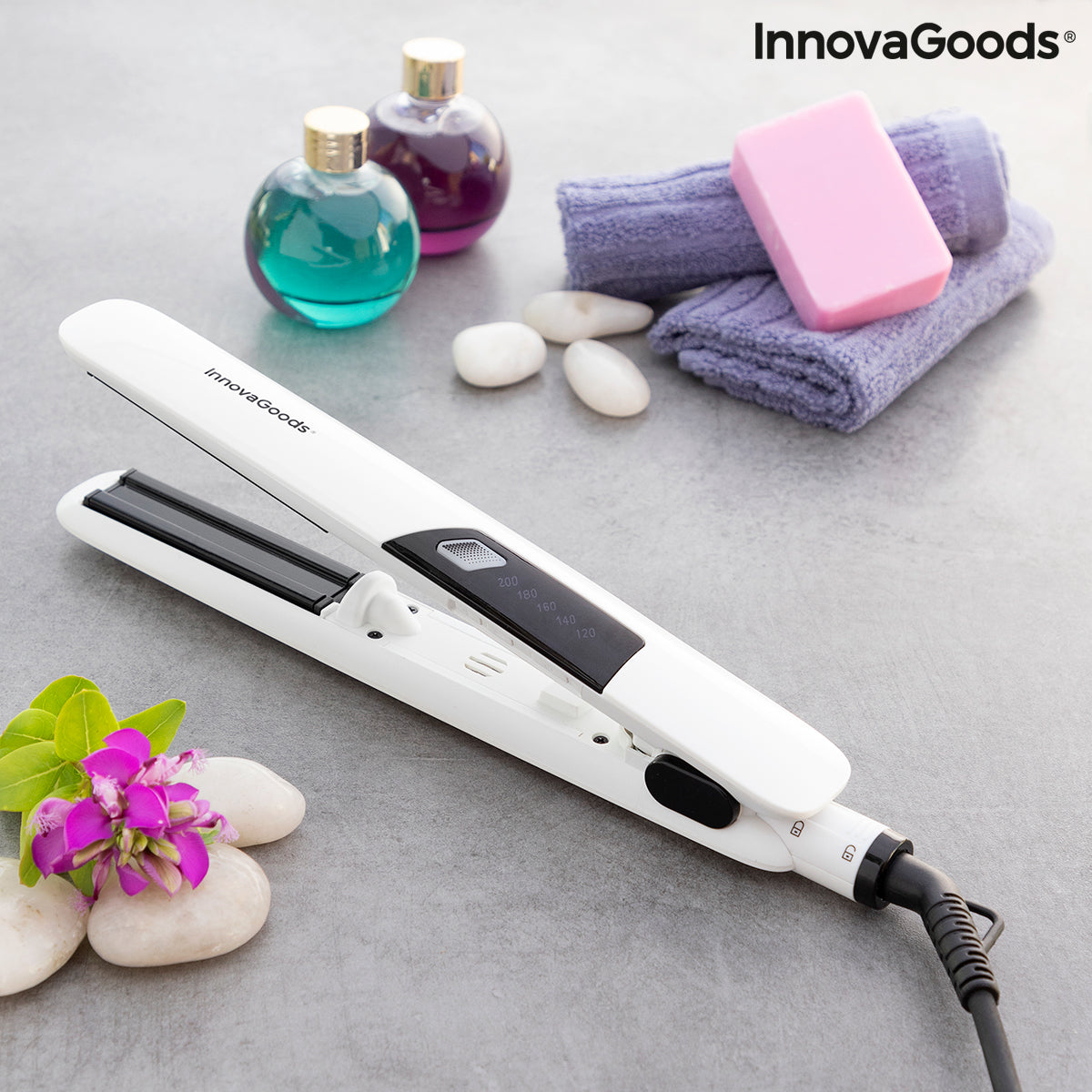 Ceramic Hair Iron with Steam Stemio InnovaGoods 36 W 