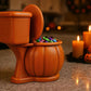 Halloween Toilet Bowl Pumpkin Candy Dish – Airbrushed Resin 