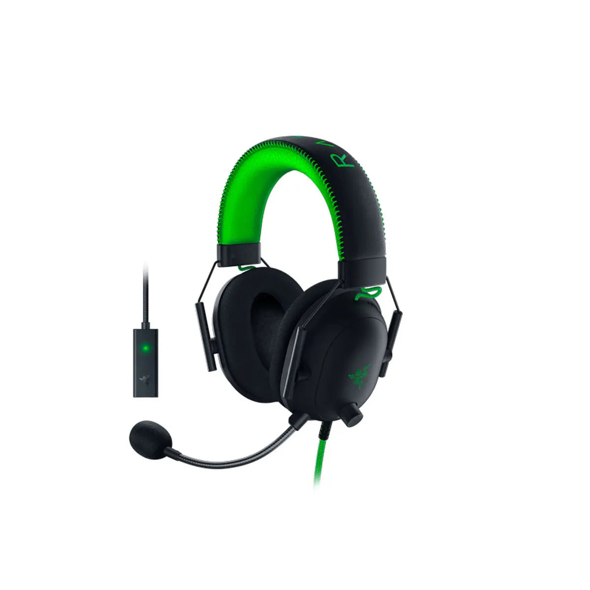 Headphones Razer BlackShark V2 Black Black/Green 