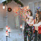 Solar Outdoor Decor Light Christmas Snowman Decoration Stake light 