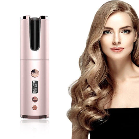Wireless Rechargeable Curling Iron Electric Hair Curler 