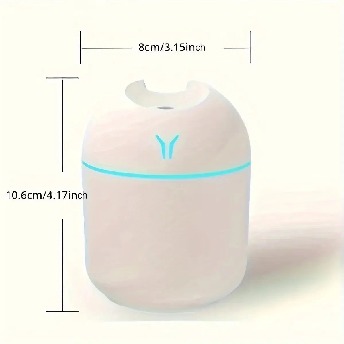 1pc Compact Portable Humidifier for Fine Moisture – Professional Quality Essential Oil Diffuser for Home and Travel - No BrandLK