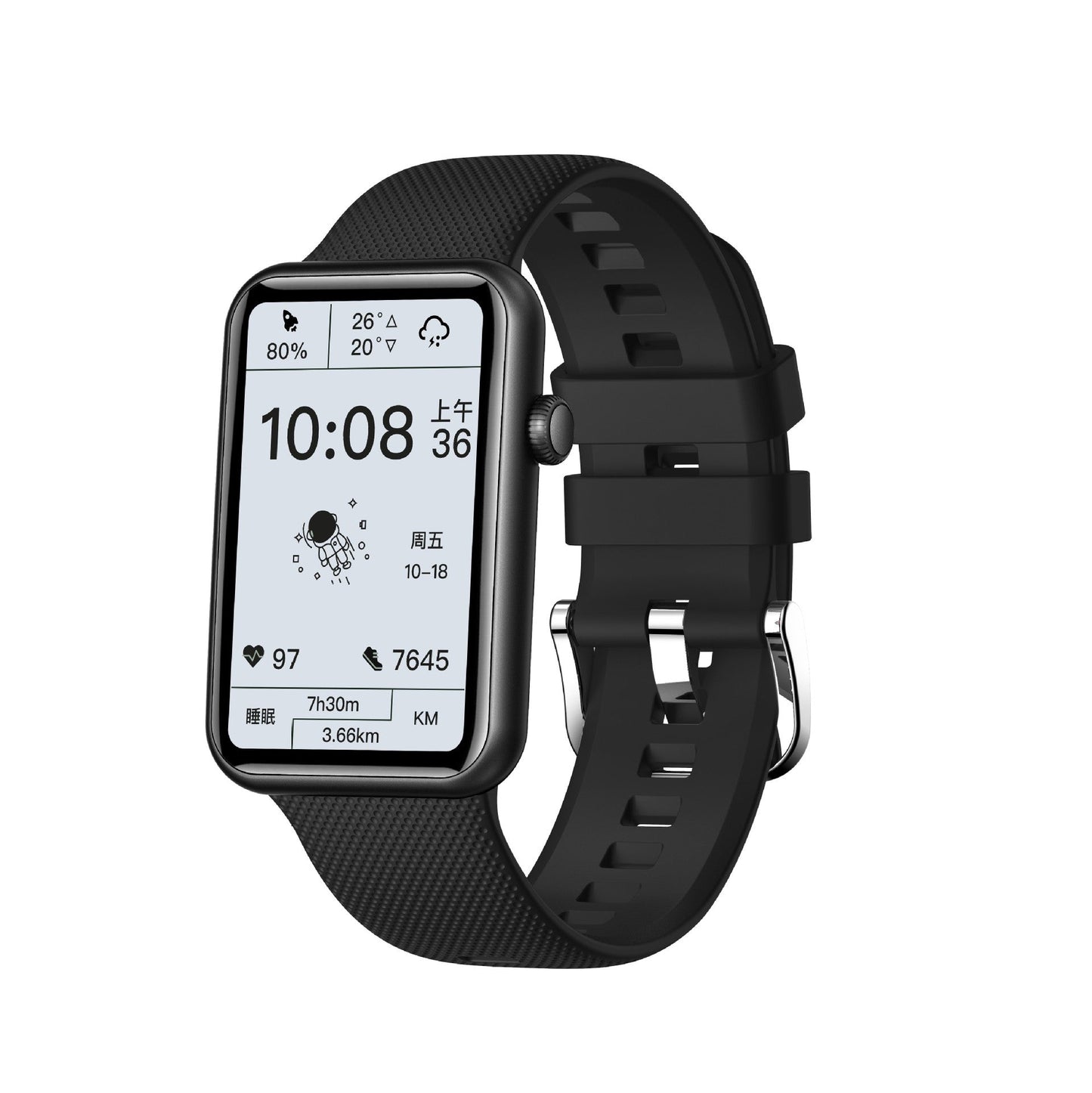 Smart Watch Aluminum Alloy Bluetooth Call Body Temperature 