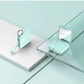 Compact Mirror Keychain with Diamond Accents and Portable Power Bank 