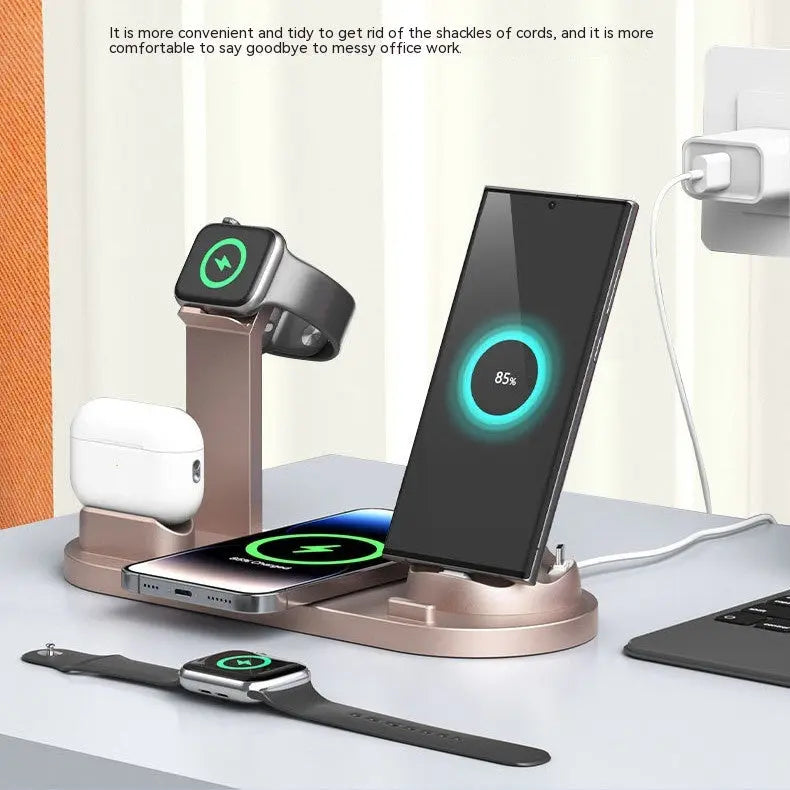 Multi-function Phone Stand with Wireless Charging 