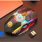 Color Wireless Gaming RGB Rechargeable Mute Button Mouse 