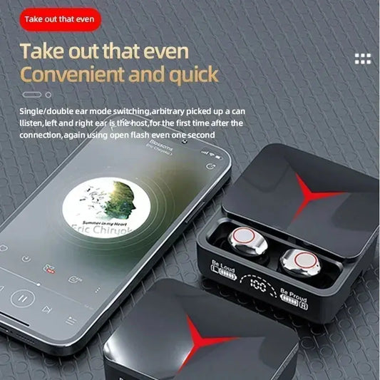Original TWS M90 Wireless Headphones Gaming Earphone Bluetooth 5.3  Earbuds Music Headsets Shipping - No BrandLK
