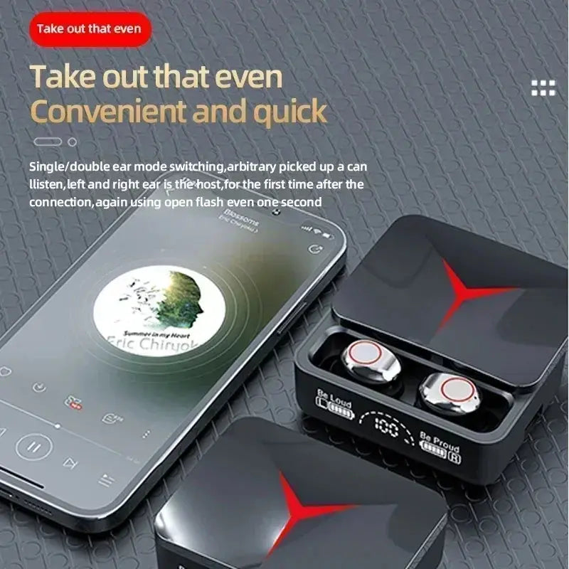 Original TWS M90 Wireless Headphones Gaming Earphone Bluetooth 5.3  Earbuds Music Headsets Shipping - No BrandLK