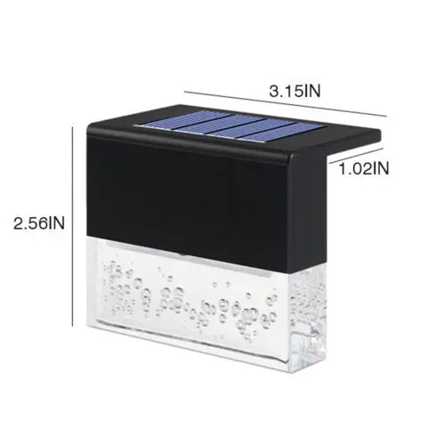 4 Pack Outdoor Deck Lights Solar Color Changing Path Garden Patio 