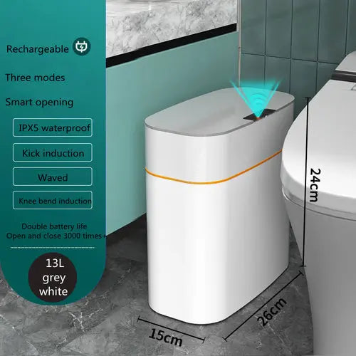 Smart Trash Can With Lid For Bedroom And Living Room Kitchen Storage 