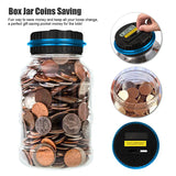 Digital Coin Counting Money Saving Box LCD Display Teal Simba