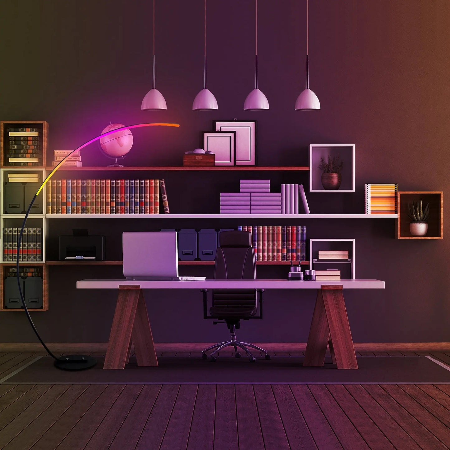 RGB Modern Curve Lamp 