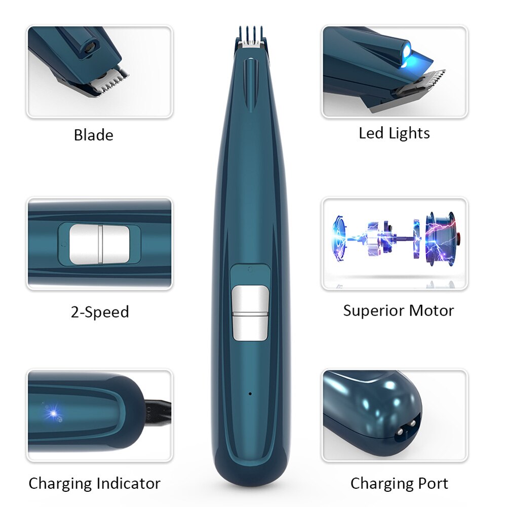 Professional Pet Dog Hair Trimmer Animal Grooming Clippers Cutter 