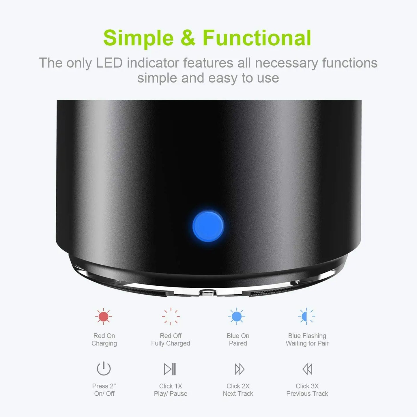 Dragon ZS1 Waterproof Mini Bluetooth Speaker 