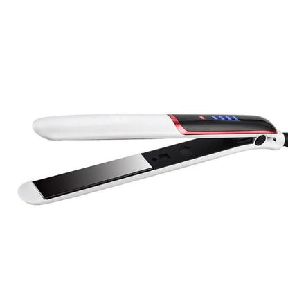 Ceramic Hair Straightener Electric Hair Curler Flat Iron LED Display 