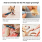Professional Pet Dog Hair Trimmer Animal Grooming Clippers Cutter 