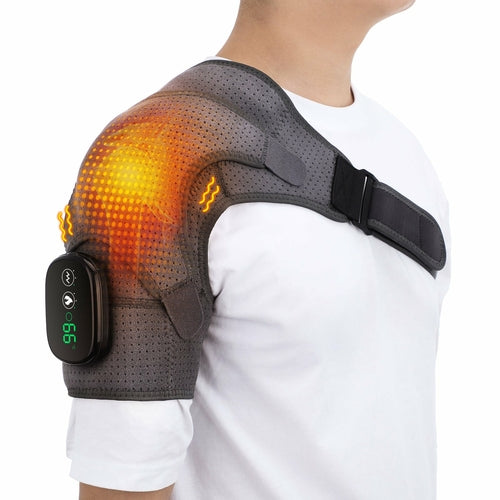 Heating Massage Shoulder Brace Support Arthritis Injury 