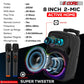 5Core 8 inch PA Portable Bluetooth Party Speaker Karaoke Boombox + 2 