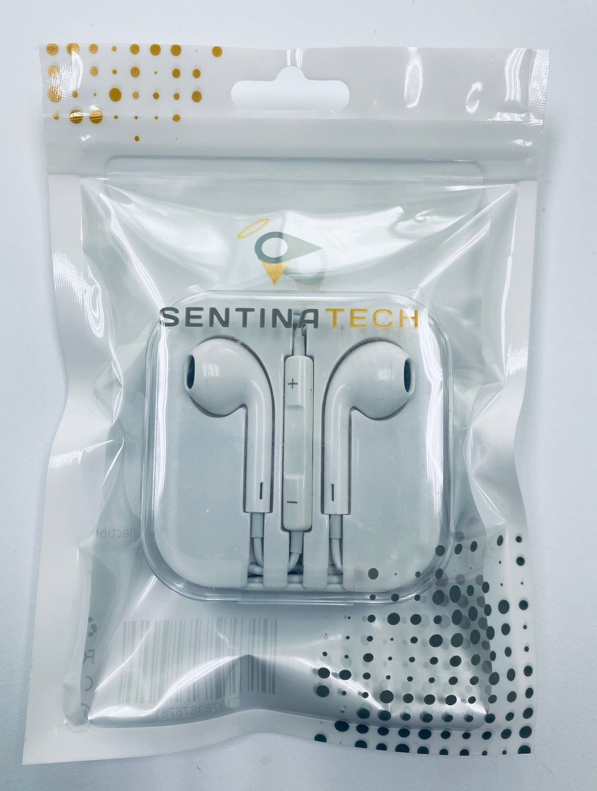 Earphones with Remote, Mic and 3.5mm Connector - Sentinatech Brand 