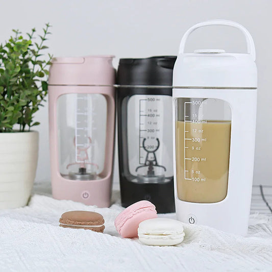 USB Electric Protein Shaker Bottle Portable 1200mAh Rechargeable 
