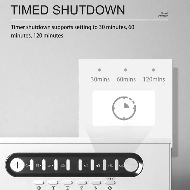 Bedroom White Noise Bluetooth Speaker Colorful Light Imitation Flame 