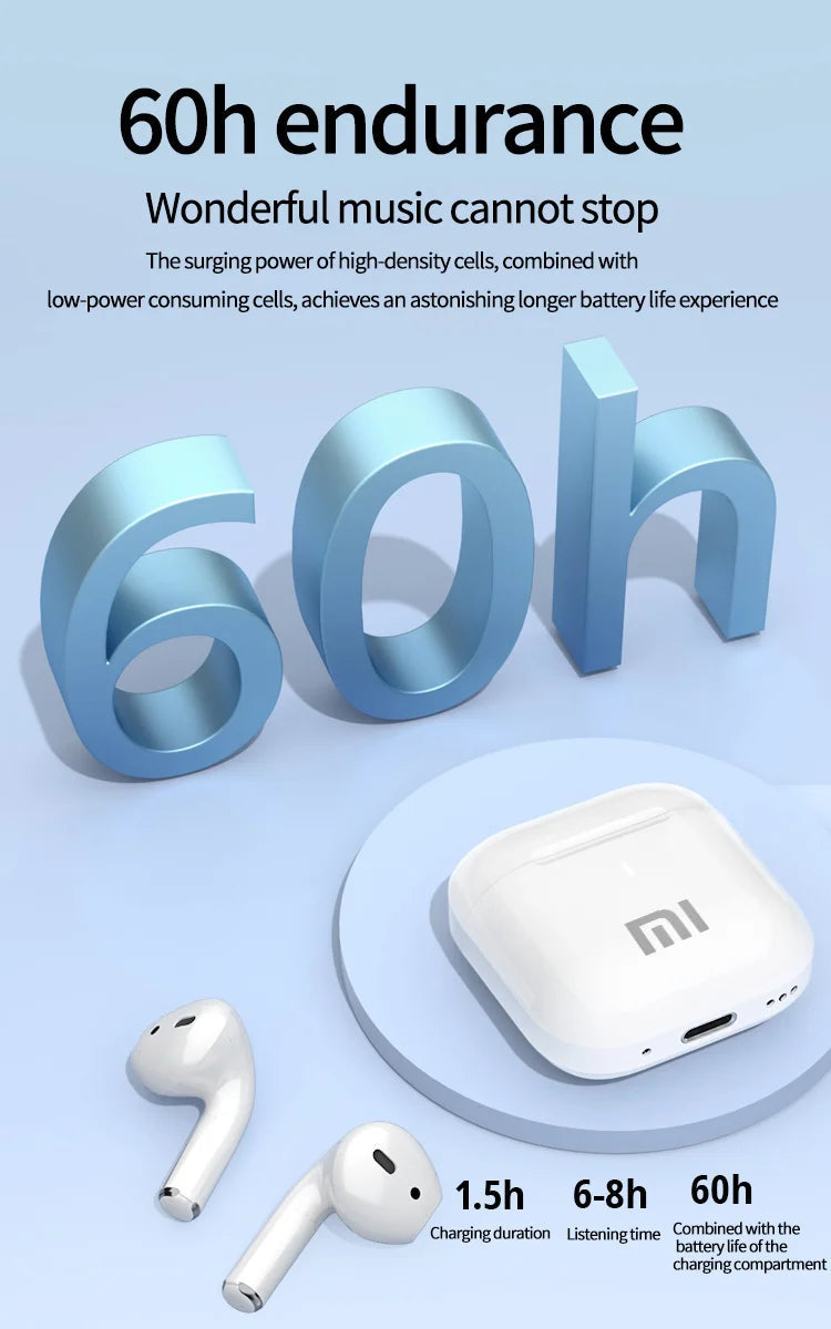 XIAOMI AP05 True Wireless Earphone Buds5 HIFI Stereo Sound 