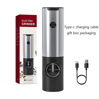 Electric Salt Grinder 2 Bottles Set 