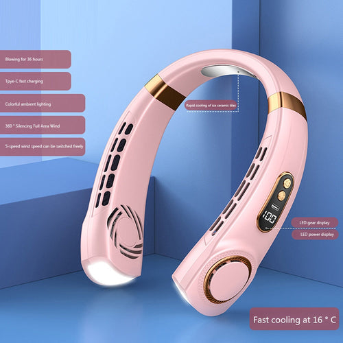 Innovative LED equipped Wearable Fan 