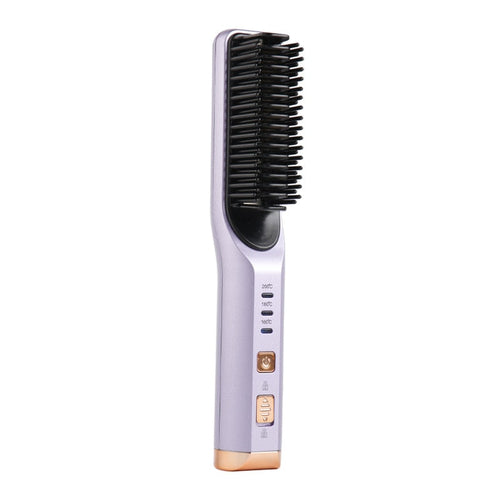 Portable Hair Straightener Curling Wireless Ion Comb USB Charge 
