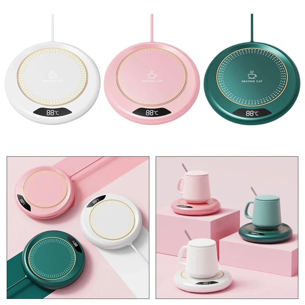 USB Smart Coffee Mug Warmer with Digital Display 