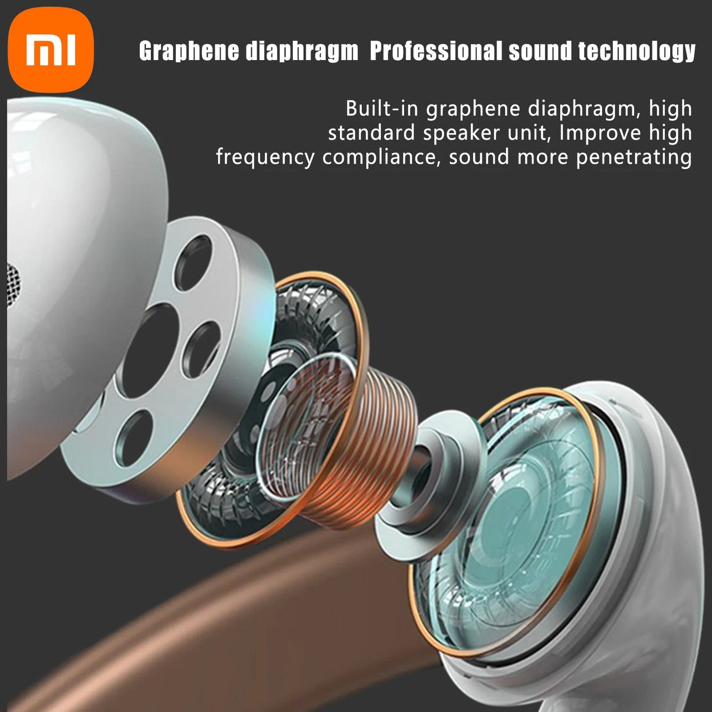 XIAOMI AP05 True Wireless Earphone Buds5 HIFI Stereo Sound 